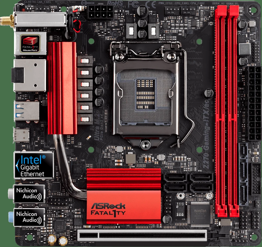 Mainboard ASRock Fatal1ty Z270 Gaming-ITX/ac - LGA 1151 - NEW