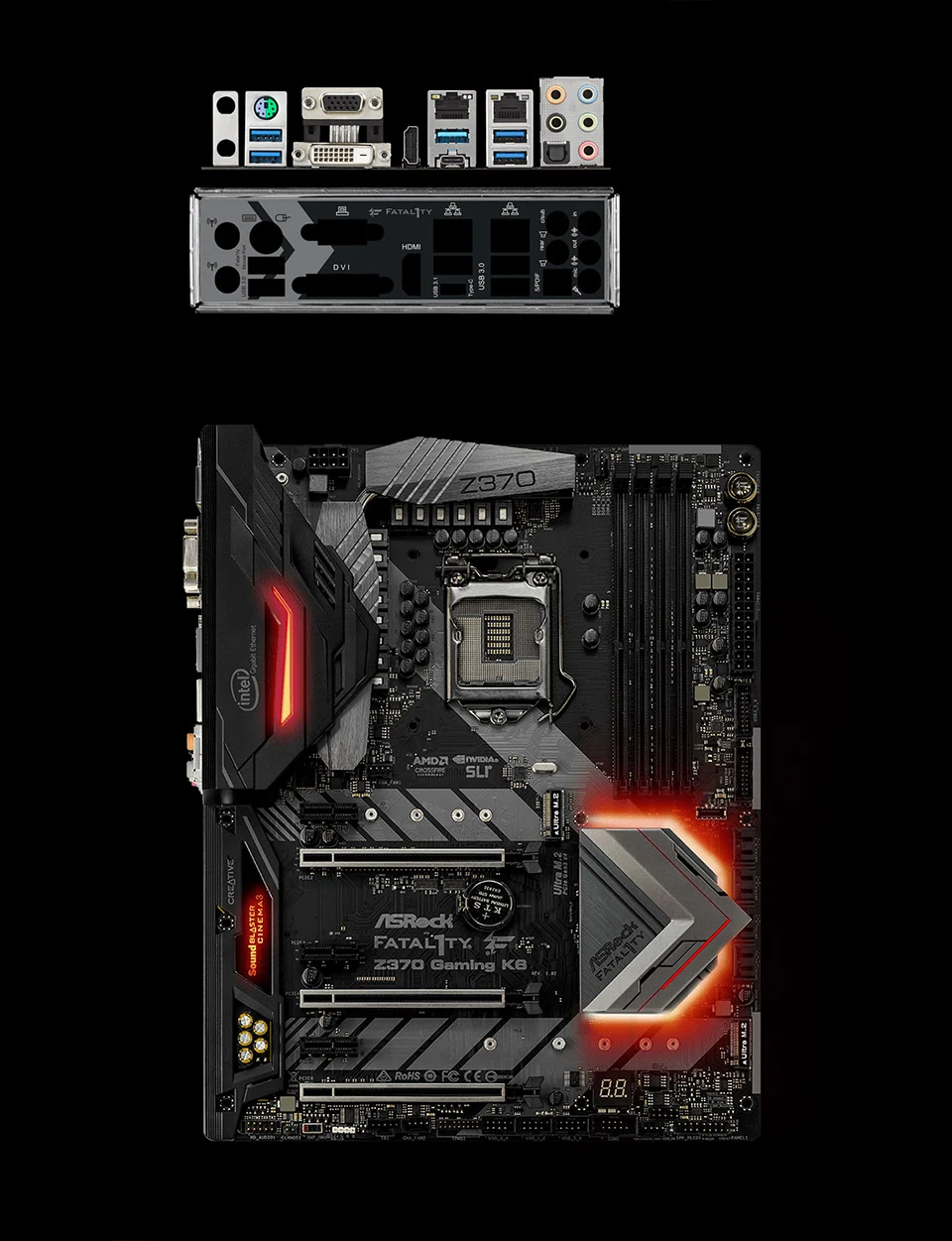 Mainboard ASRock Fatal1ty Z370 Gaming K6 - LGA 1151 - NEW