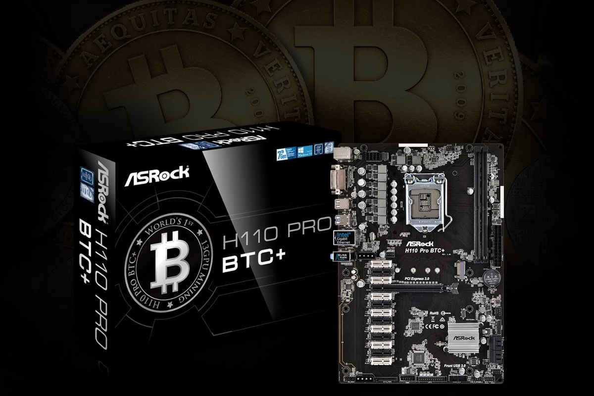 Mainboard ASRock H110 Pro BTC+ - LGA 1151 - NEW