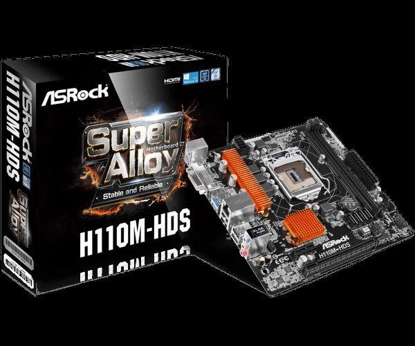 Mainboard ASRock H110M-HDS - LGA 1151 - NEW