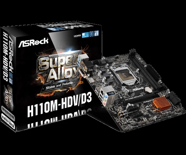 Mainboard ASRock H110M-HDV R3.0 - LGA 1151 - NEW
