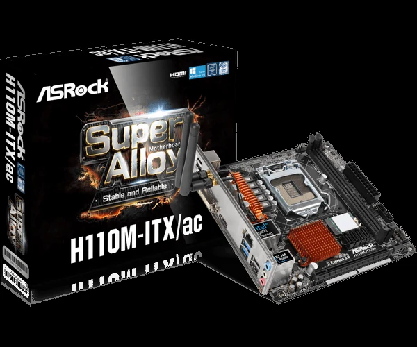 Mainboard ASRock H110M-ITX/ac - LGA 1151 - NEW