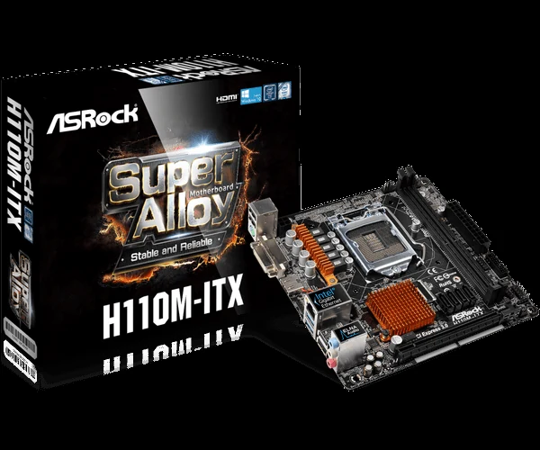 Mainboard ASRock H110M-ITX - LGA 1151 - NEW