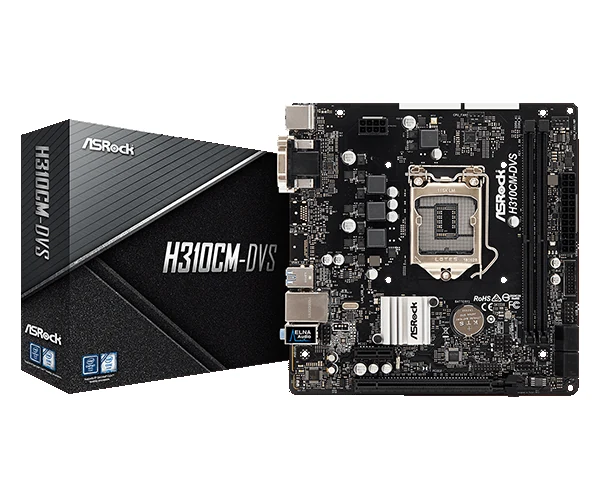 Mainboard ASRock H310CM-DVS - LGA 1151 - NEW