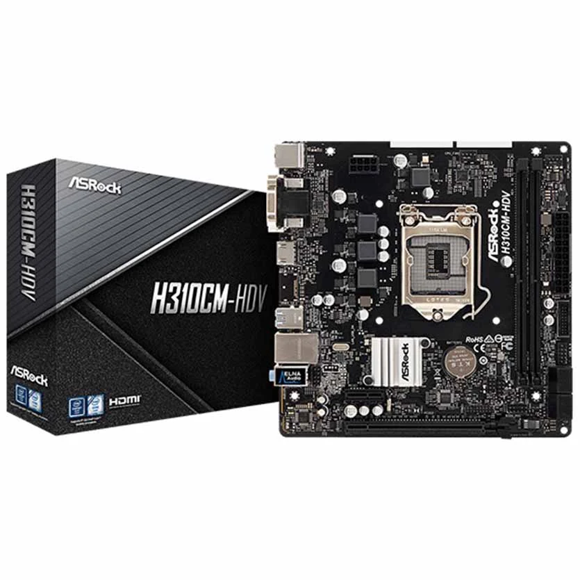Mainboard ASRock H310CM-HDV/M.2 - LGA 1151 - NEW