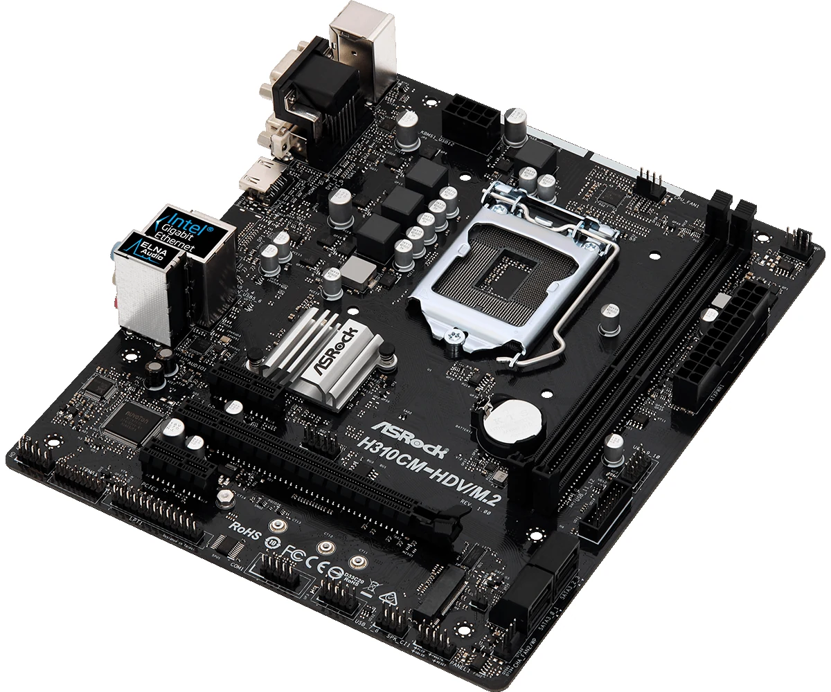 Mainboard ASRock H310CM-HDV/M.2 - LGA 1151 - NEW