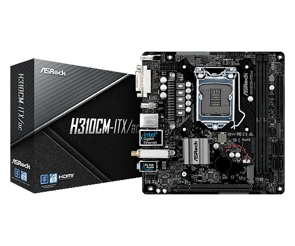 Mainboard ASRock H310CM-ITX/ac - LGA 1151 - NEW