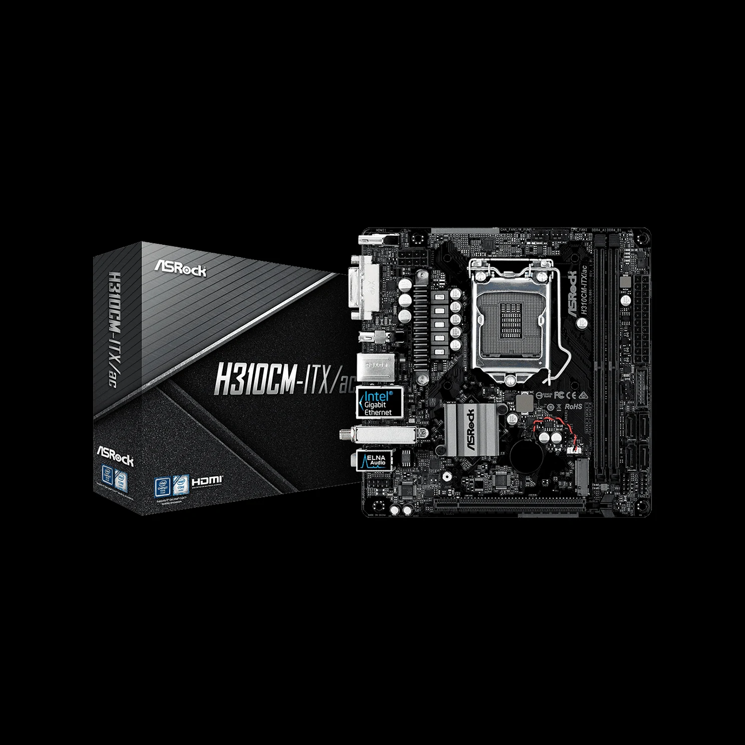 Mainboard ASRock H310CM-ITX/ac - LGA 1151 - NEW