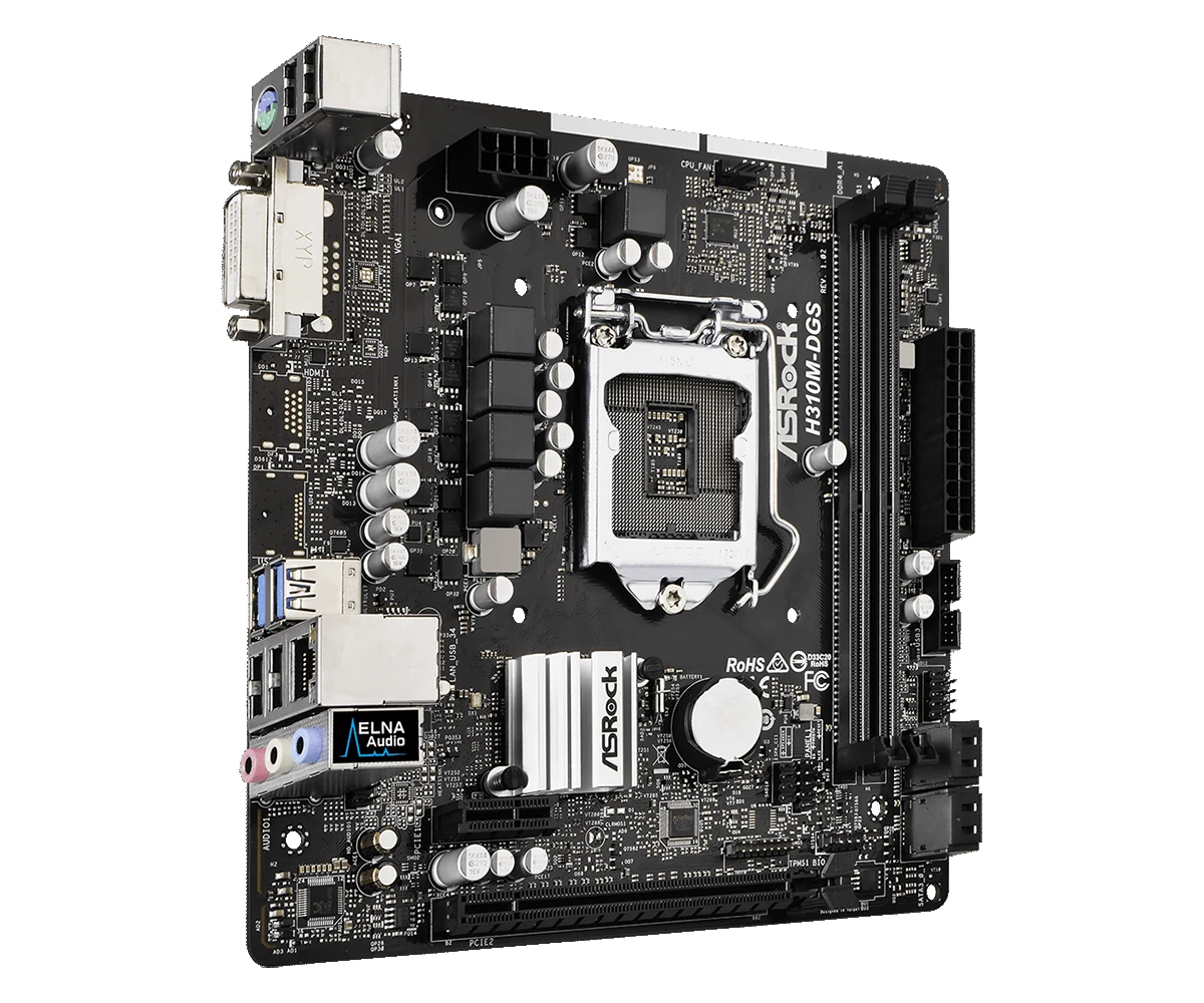 Mainboard ASRock H310M-DGS - LGA 1151 - NEW