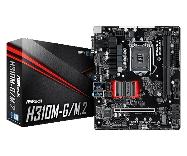 Mainboard ASRock H310M-G/M.2 - LGA 1151 - NEW