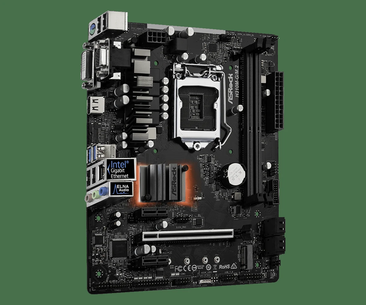 Mainboard ASRock H310M-G/M.2 - LGA 1151 - NEW