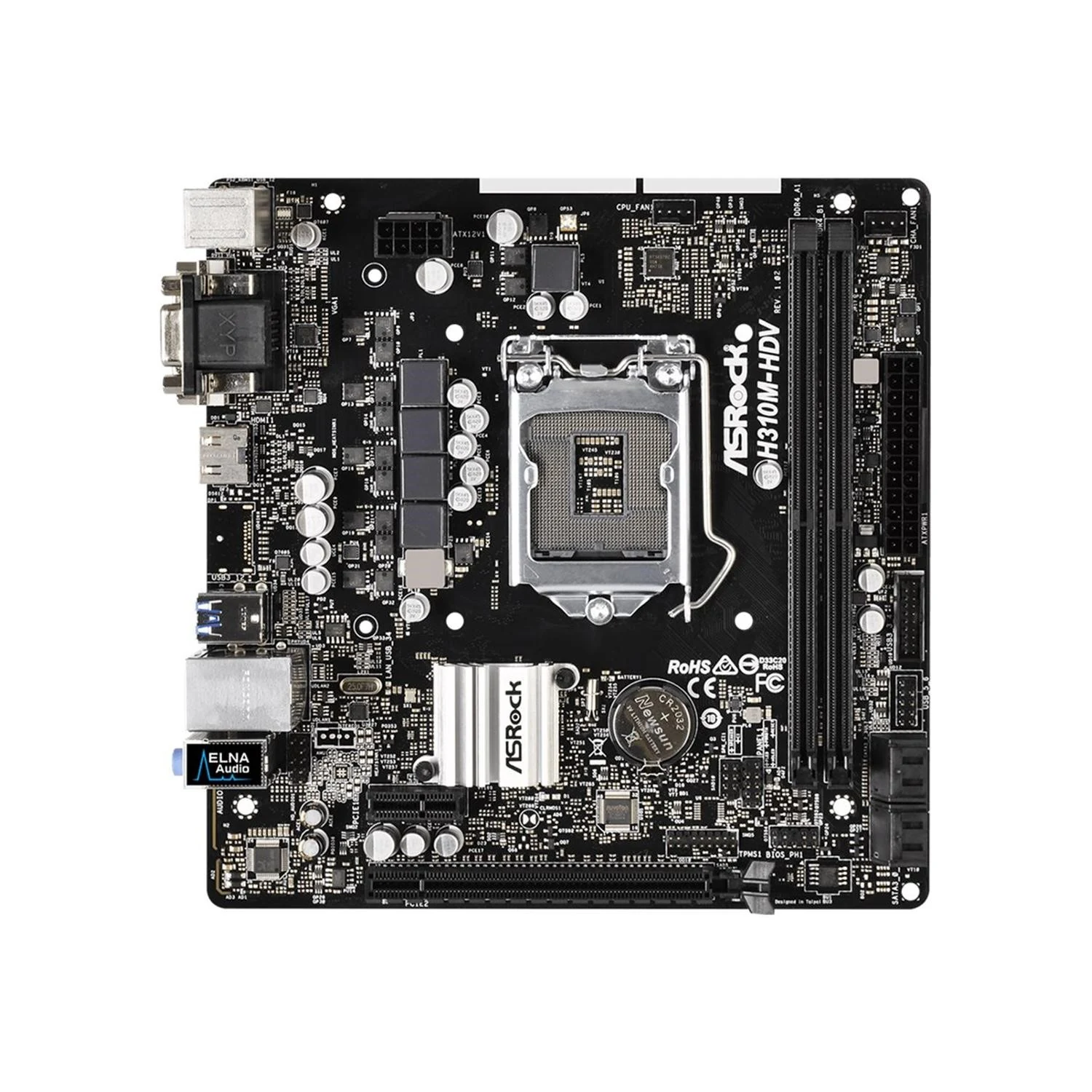 Mainboard ASRock H310M-HDV - LGA 1151 - NEW