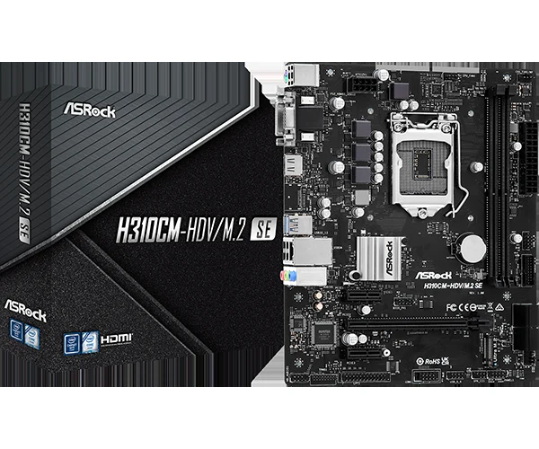 Mainboard ASRock H310M-HDV/M.2 - LGA 1151 - NEW