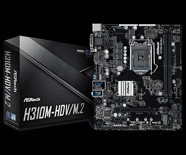 Mainboard ASRock H310M-HDV/M.2 SE - LGA 1151 - NEW