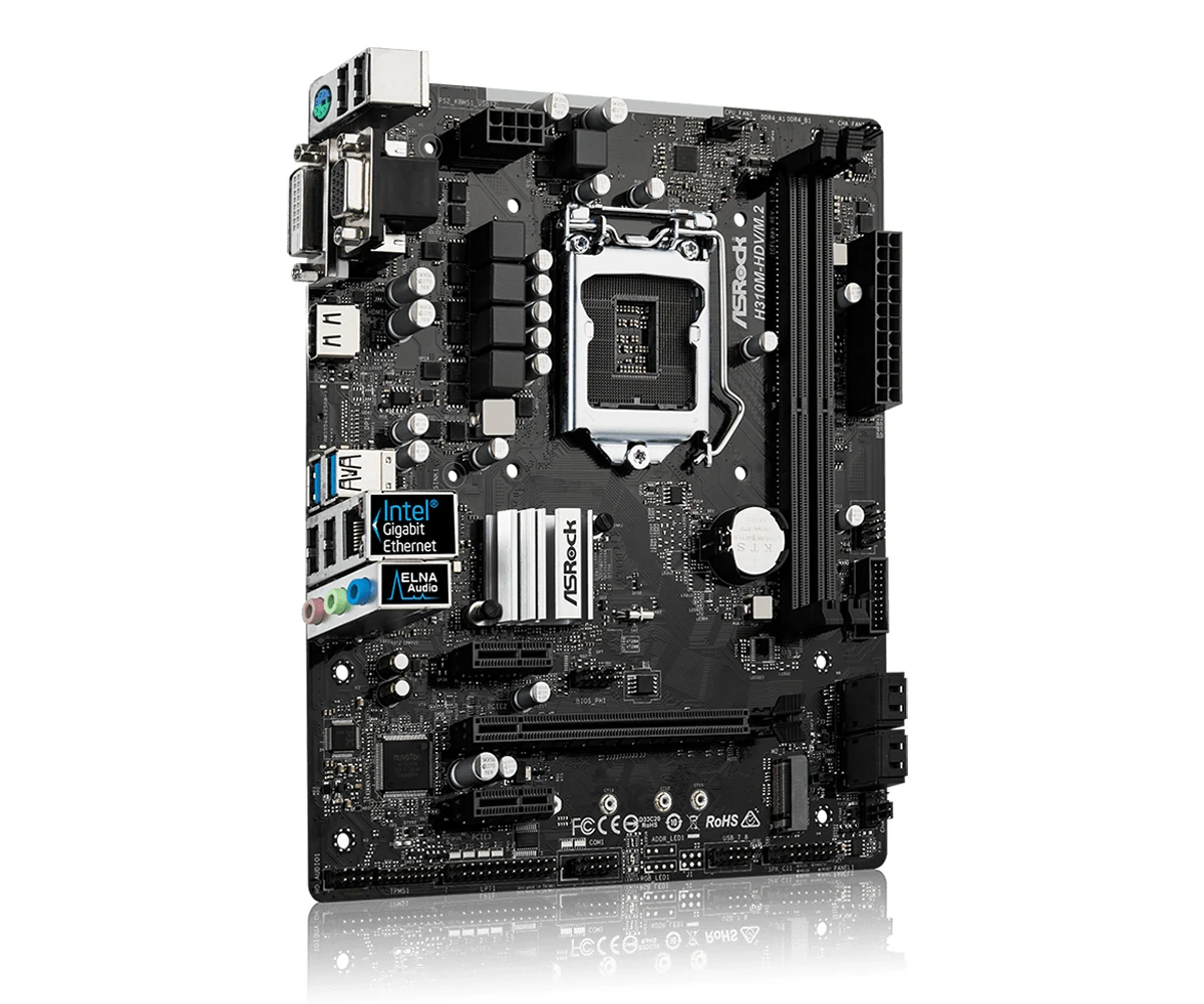 Mainboard ASRock H310M-HDV R2.0 - LGA 1151 - NEW