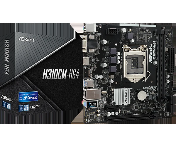 Mainboard ASRock H310M-HG4 - LGA 1151 - NEW