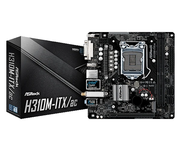 Mainboard ASRock H310M-ITX/ac - LGA 1151 - NEW