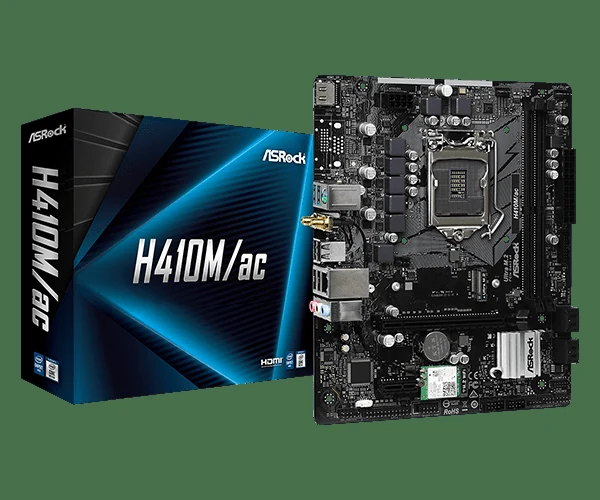 Mainboard ASRock H410M/ac - LGA 1200 - NEW