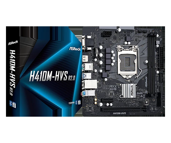 Mainboard ASRock H410M-HVS R2.0 - LGA 1200 - NEW