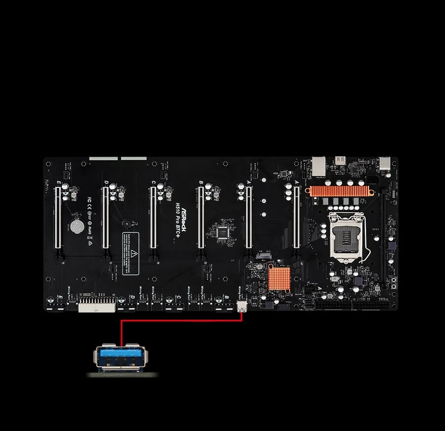 Mainboard ASRock H510 Pro BTC+ - LGA 1200 - NEW