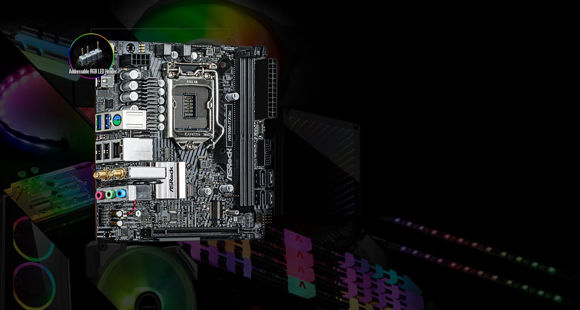 Mainboard ASRock H510M/ac - LGA 1200 - NEW