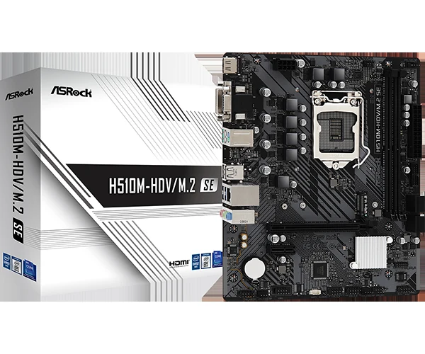 Mainboard ASRock H510M-HDV - LGA 1200 - NEW