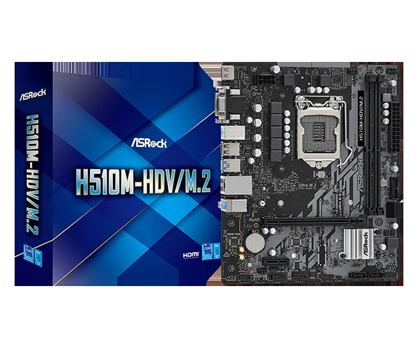 Mainboard ASRock H510M-HDV/M.2 - LGA 1200 - NEW