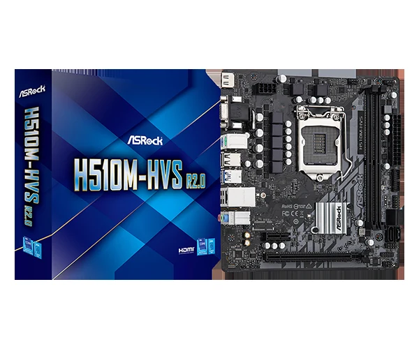 Mainboard ASRock H510M-HVS R2.0 - LGA 1200 - NEW