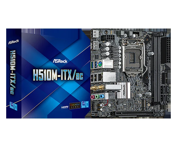 Mainboard ASRock H510M-ITX/ac - LGA 1200 - NEW