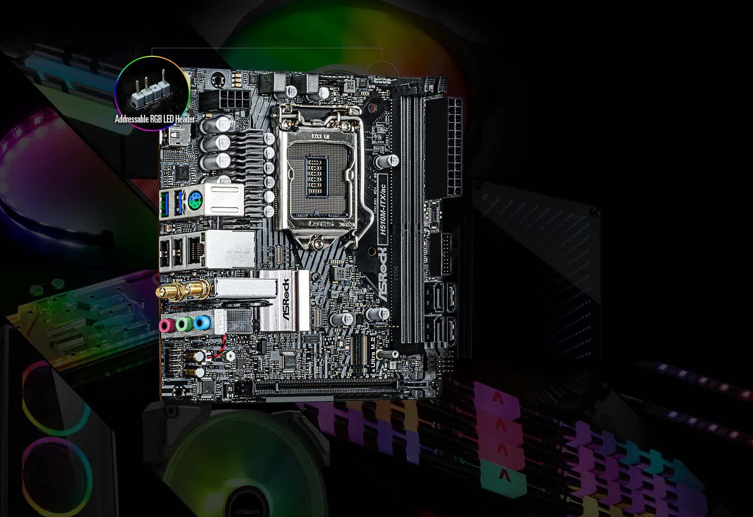 Mainboard ASRock H510M-ITX/ac - LGA 1200 - NEW