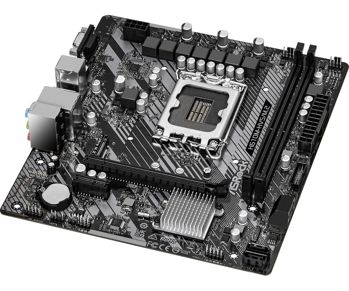 Mainboard ASRock H610M-HVS/M.2 R2.0 - 2 Khe Ram DDR4 - LGA 1700 - NEW