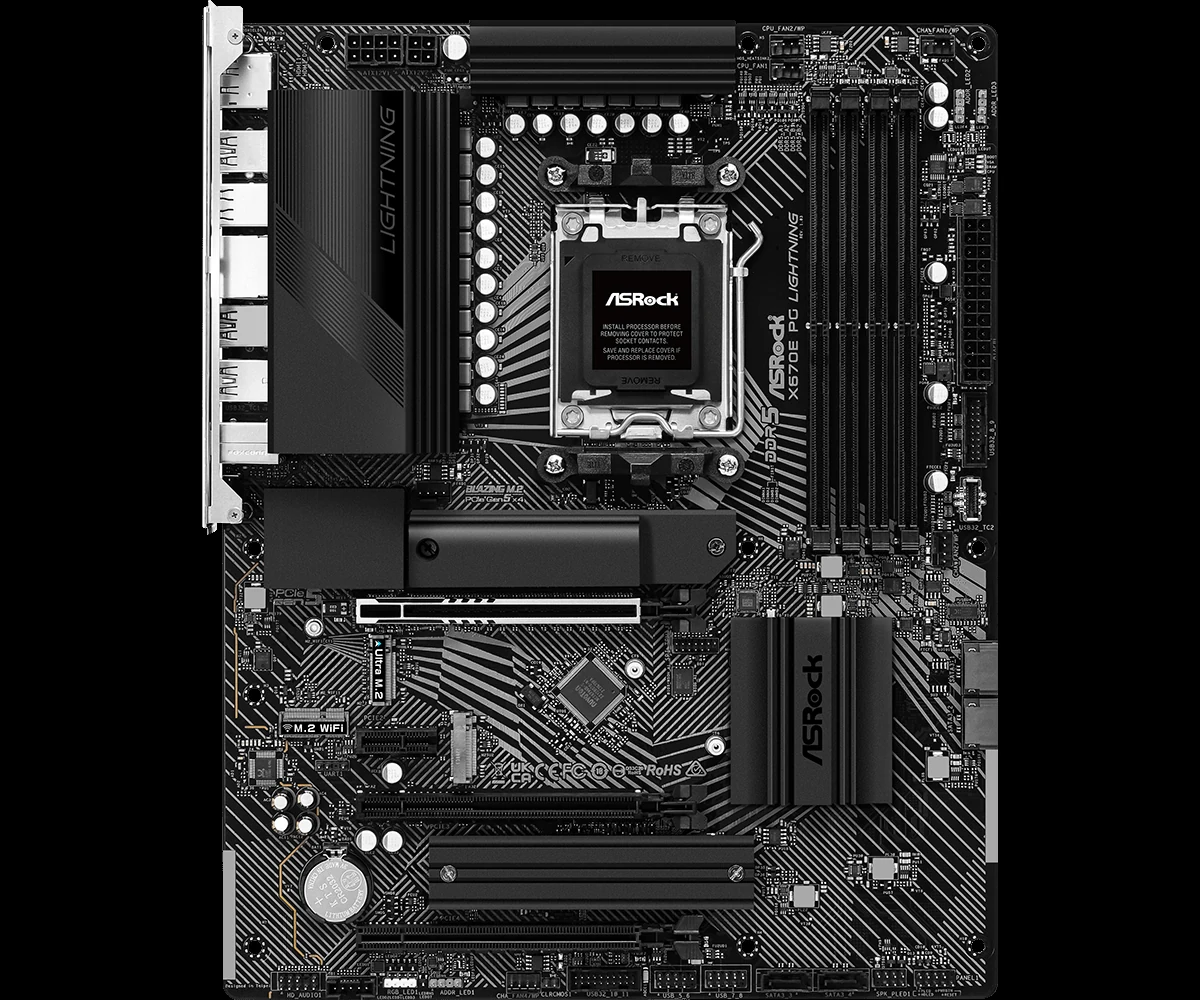 Mainboard ASRock X670E PG LIGHTNING - 4 Khe RAM DDR5 - AM5 - NEW
