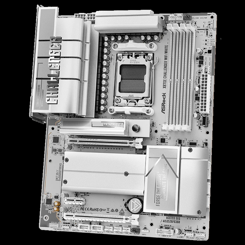 Mainboard ASRock X870E CHALLENGER WIFI WHITE - 4 Khe RAM DDR5 - AM5 - NEW