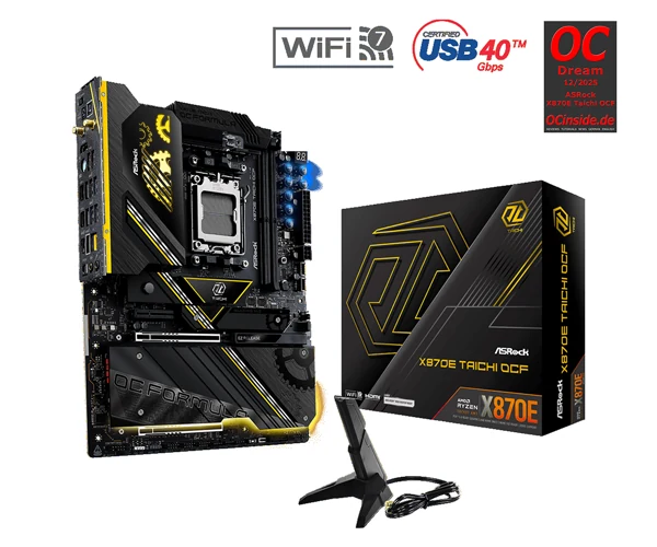 Mainboard ASRock X870E TAICHI OCF - 2 Khe RAM DDR5 - AM5 - NEW