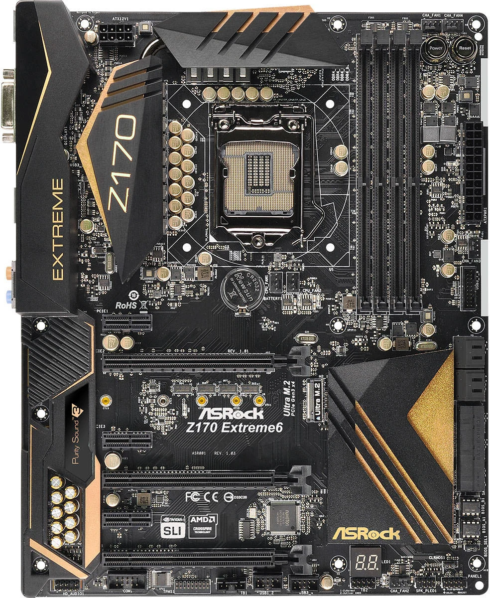 Mainboard ASRock Z170 Extreme6 - LGA 1151 - NEW