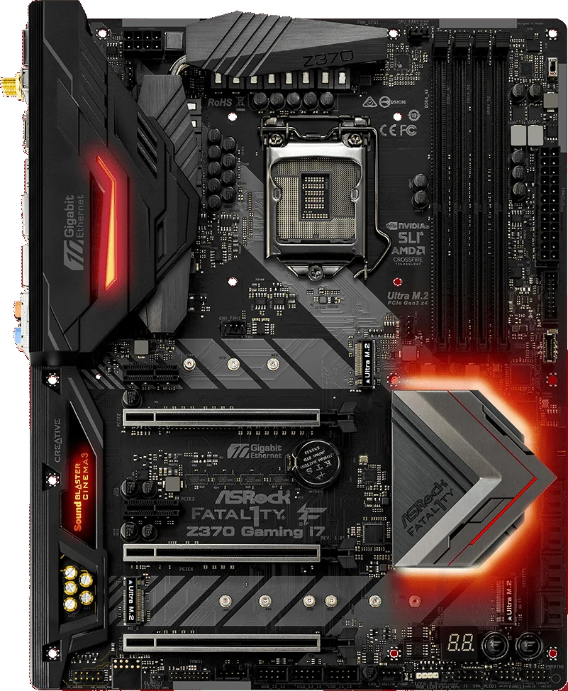 Mainboard ASRock Z370 Professional Gaming i7 - LGA 1151 - NEW