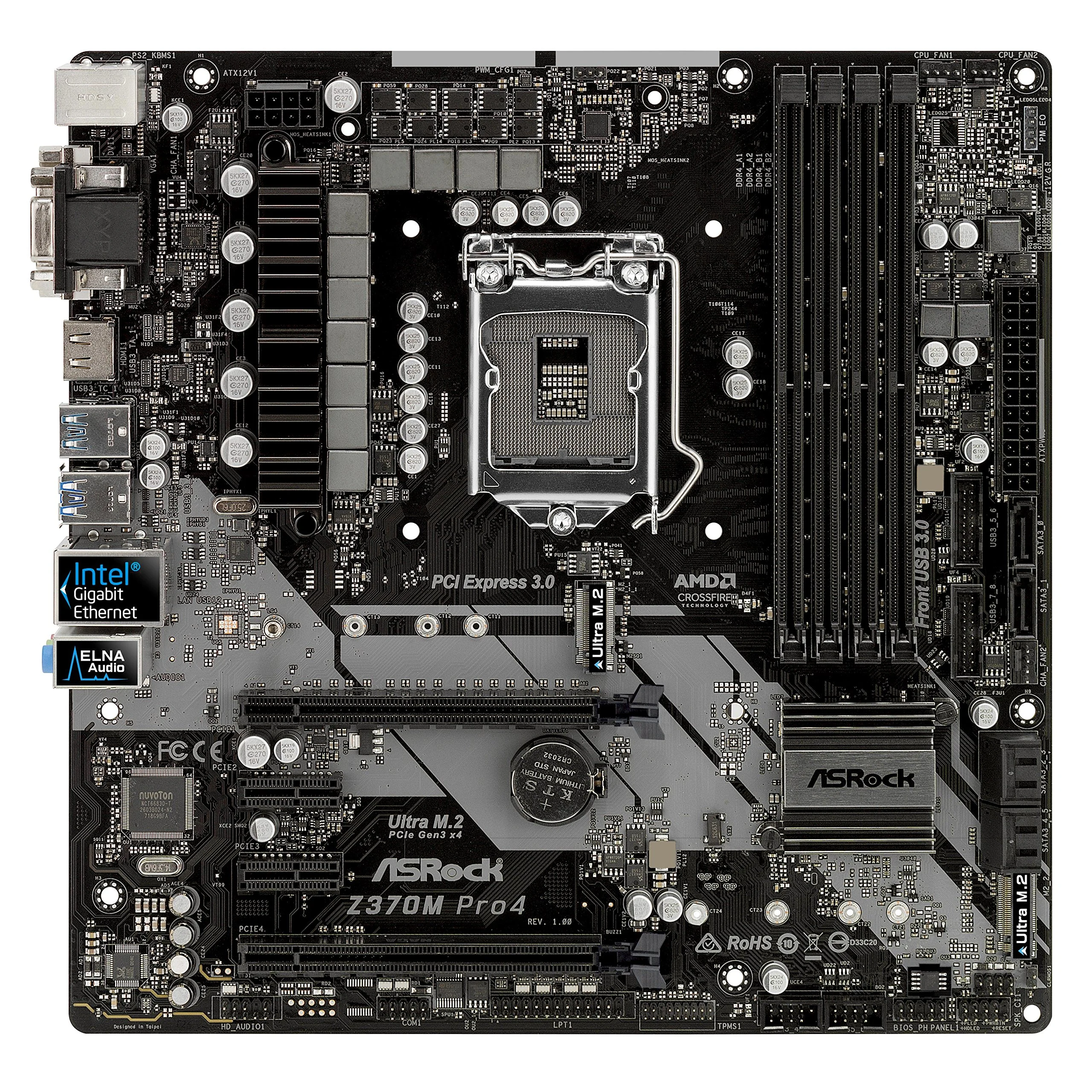 Mainboard ASRock Z370M Pro4 - LGA 1151 - NEW