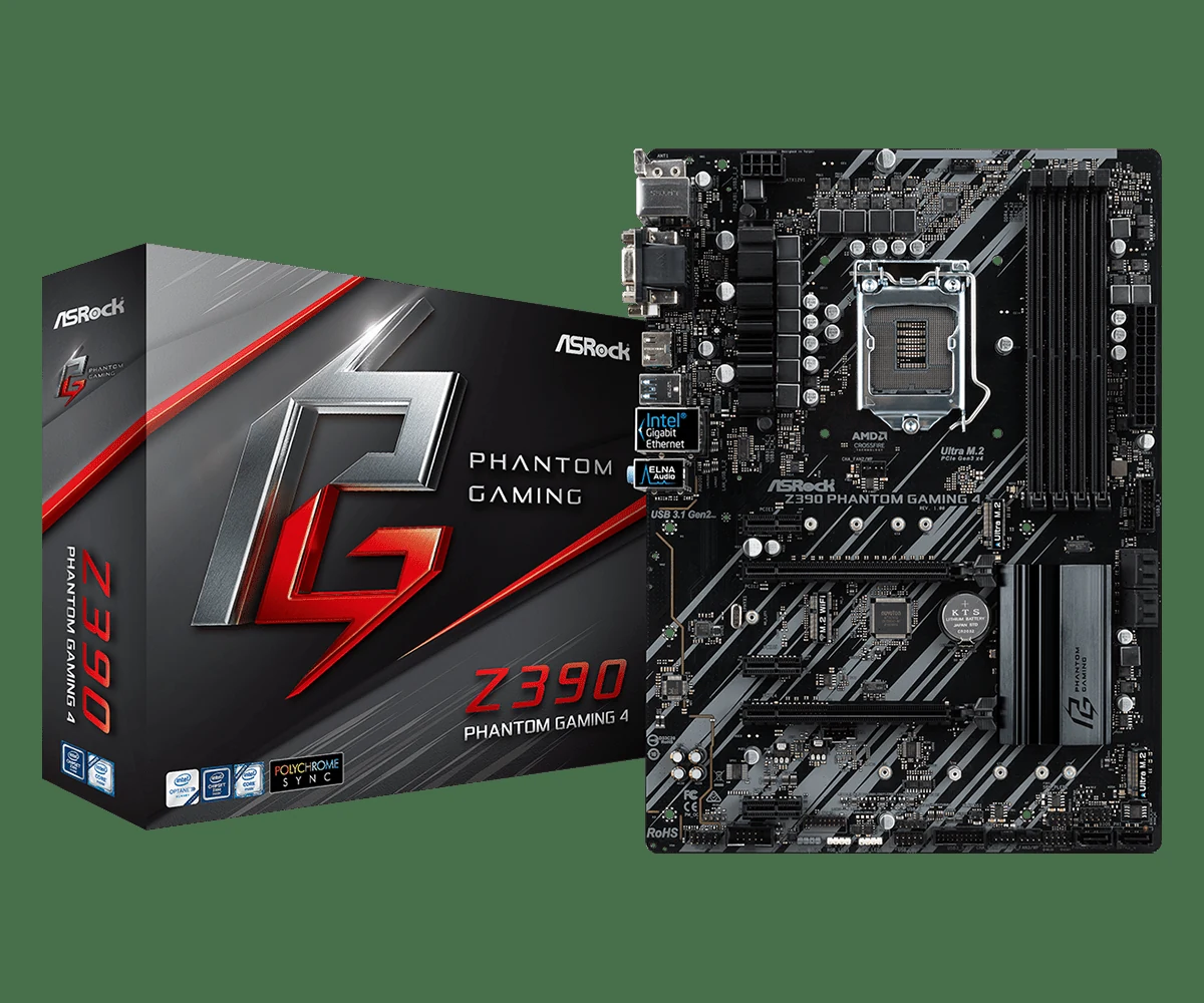 Mainboard ASRock Z390 Phantom Gaming 4 - LGA 1151 - NEW