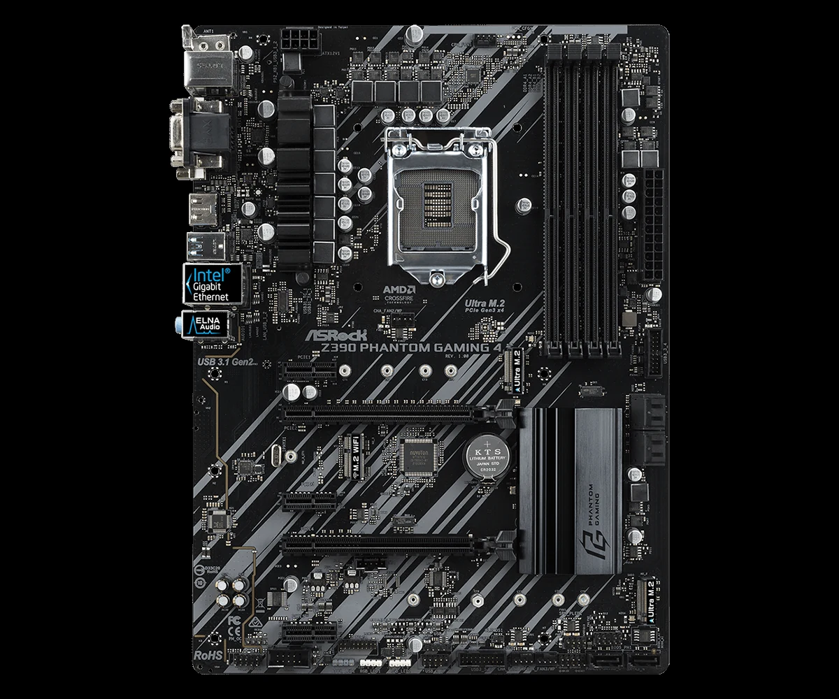 Mainboard ASRock Z390 Phantom Gaming 4 - LGA 1151 - NEW