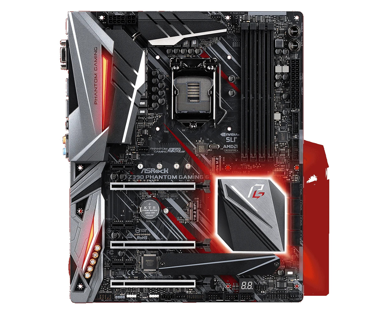 Mainboard ASRock Z390 Phantom Gaming 6 - LGA 1151 - NEW