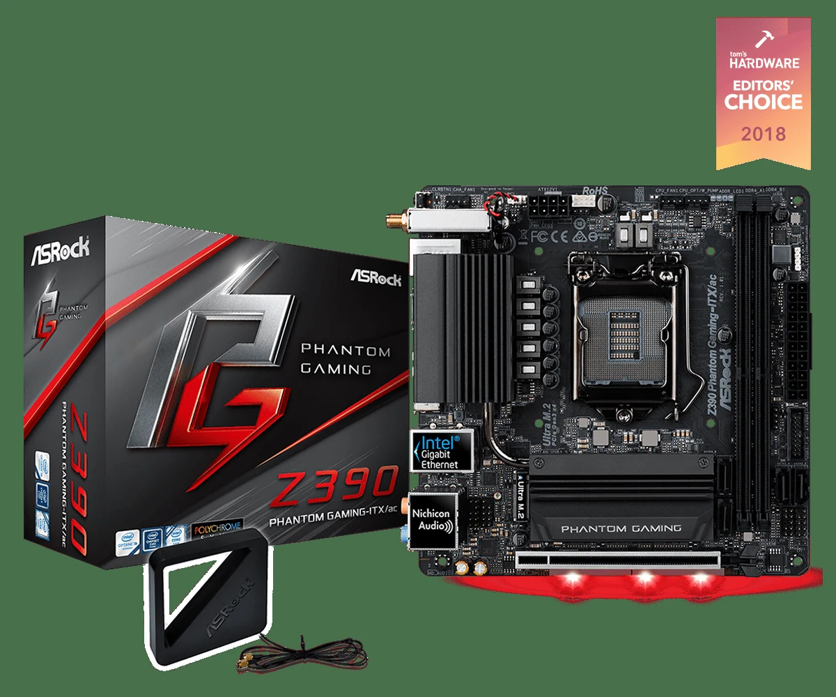 Mainboard ASRock Z390 Phantom Gaming-ITX/ac - LGA 1151 - NEW