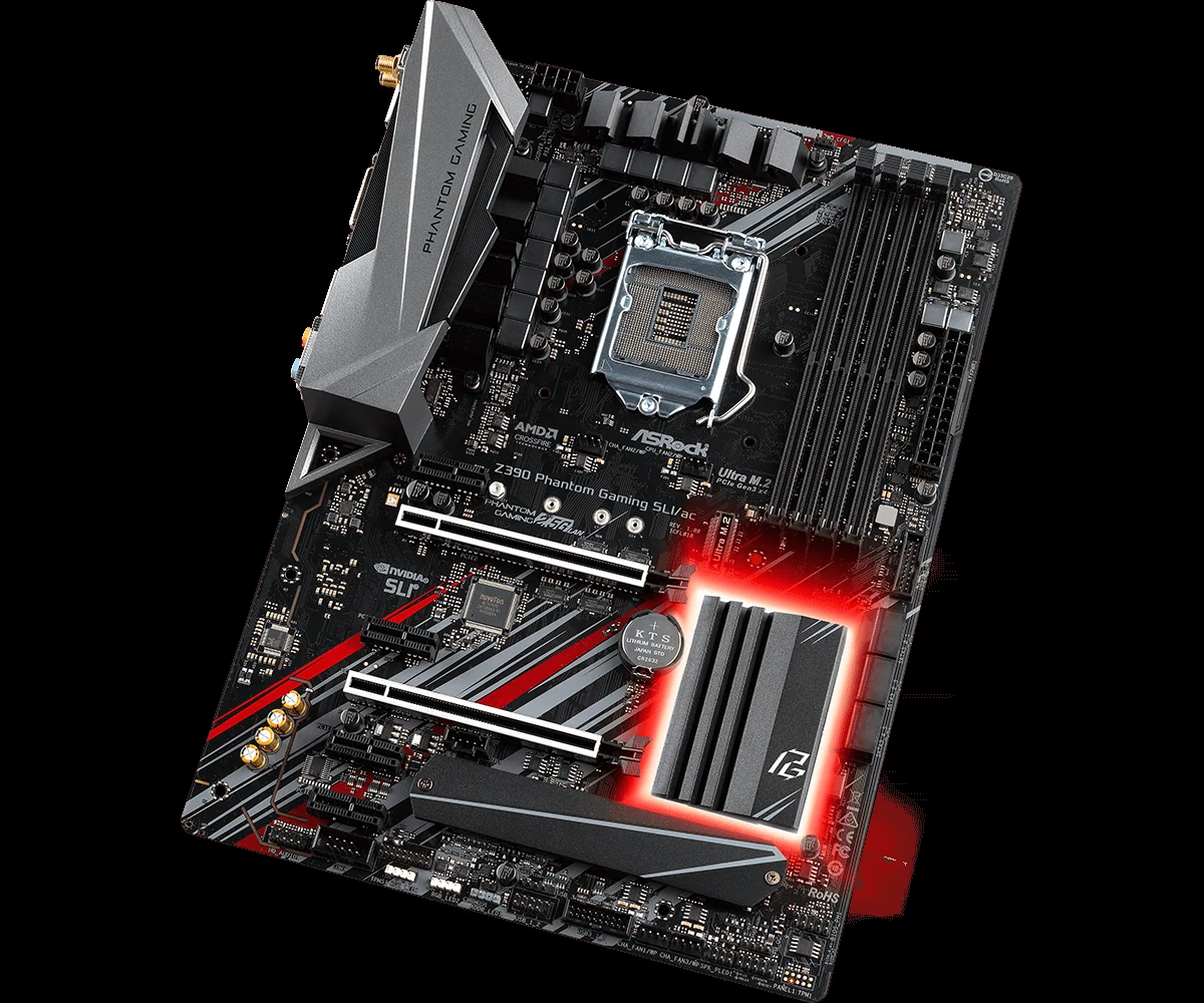 Mainboard ASRock Z390 Phantom Gaming SLI/ac - LGA 1151 - NEW