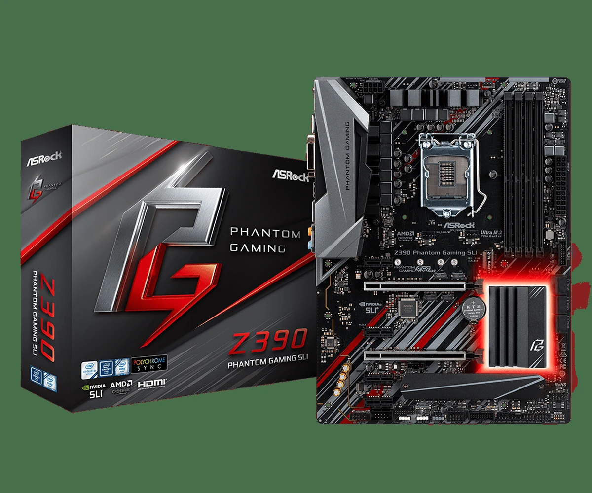 Mainboard ASRock Z390 Phantom Gaming SLI - LGA 1151 - NEW