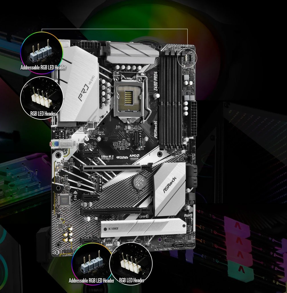 Mainboard ASRock Z490 Pro4 - LGA 1200 - NEW