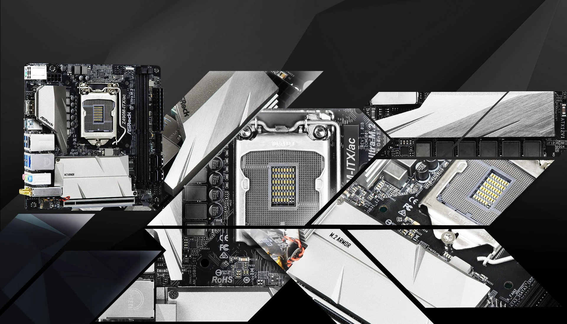 Mainboard ASRock Z490M-ITX/ac - LGA 1200 - NEW