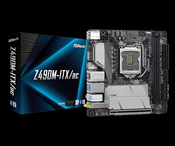 Mainboard ASRock Z490M-ITX/ac - LGA 1200 - NEW