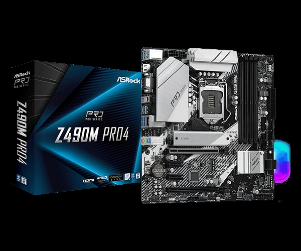 Mainboard ASRock Z490M Pro4 - LGA 1200 - NEW