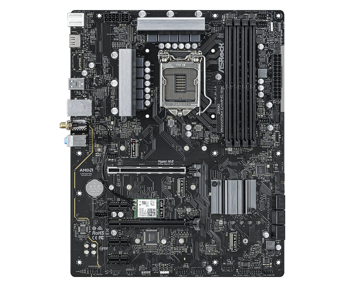 Mainboard ASRock Z590 Phantom Gaming 4/ac - LGA 1200 - NEW