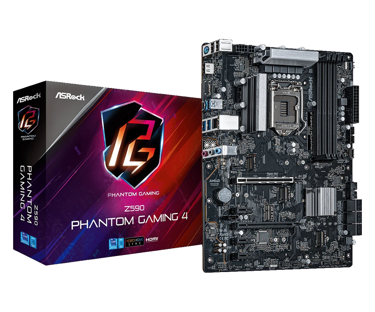 Mainboard ASRock Z590 Phantom Gaming 4 - LGA 1200 - NEW