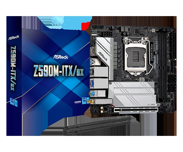 Mainboard ASRock Z590M-ITX/ax - LGA 1200 - NEW